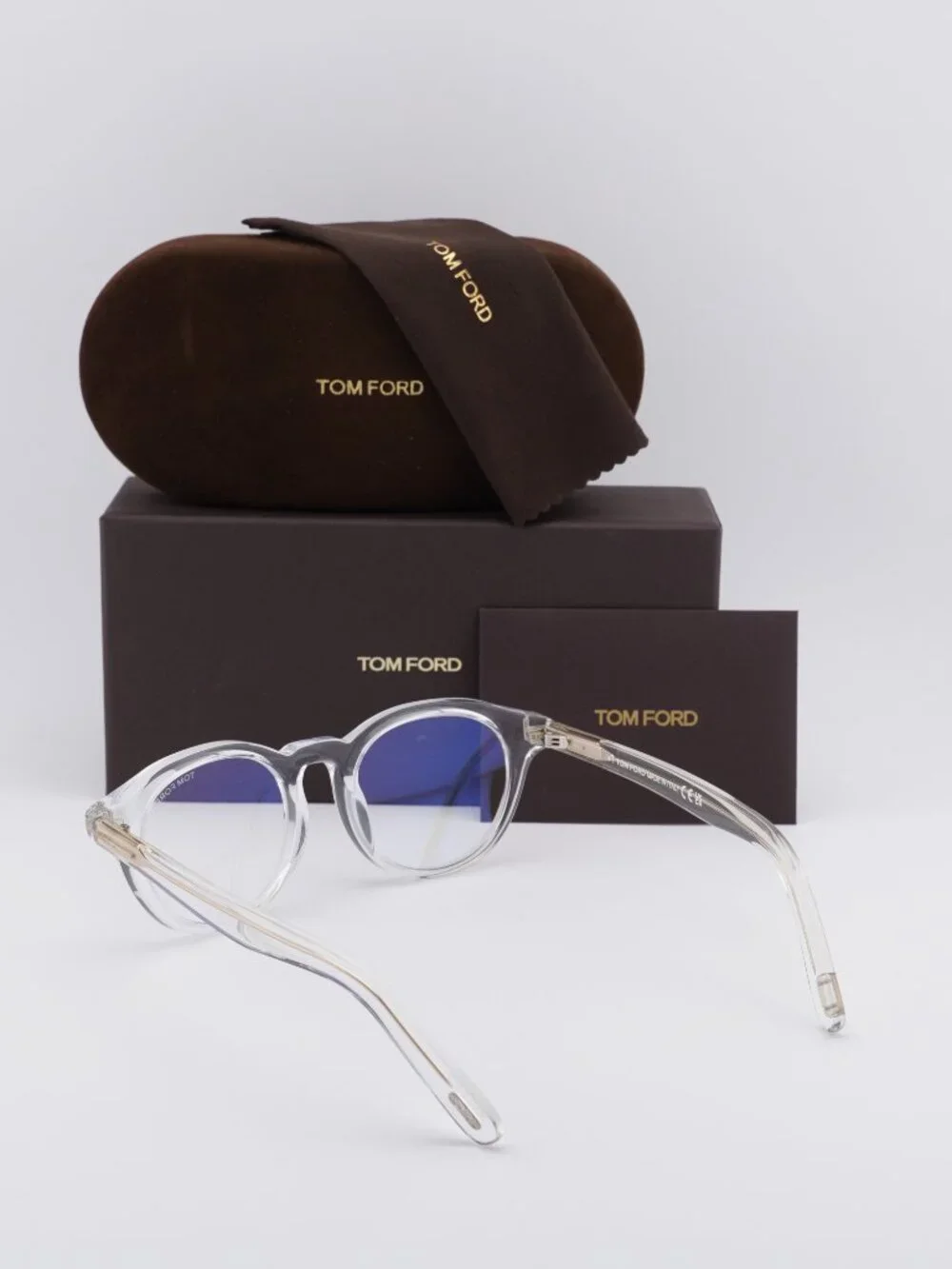 Tom Ford FT5931-DB 026 Square Eyeglasses 49mm - Transparent / Clear